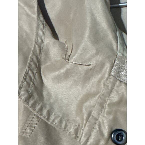 Zara Basic Khaki Hooded Outerwear Jacket Womens Size Small - Picture 3 of 9
